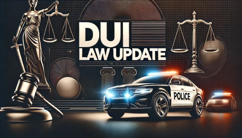 DUI Law Update Banner